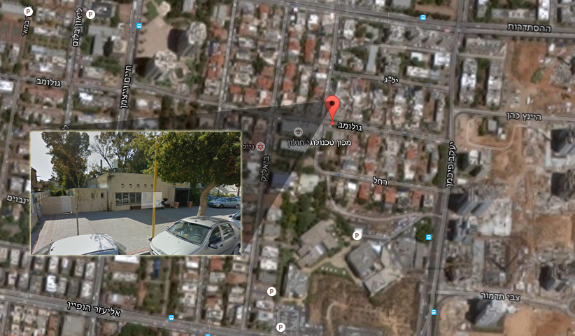 השטח בגולומב 54. צילום: google maps